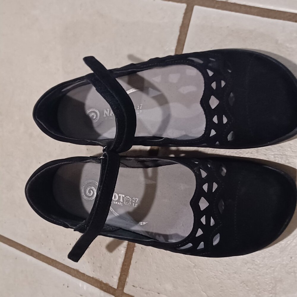 Naot Black Mary Jane Shoes 7 Agathis - Picture 9 of 10